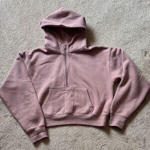TNA Dusty Pink Half-Zip Sweatshirt